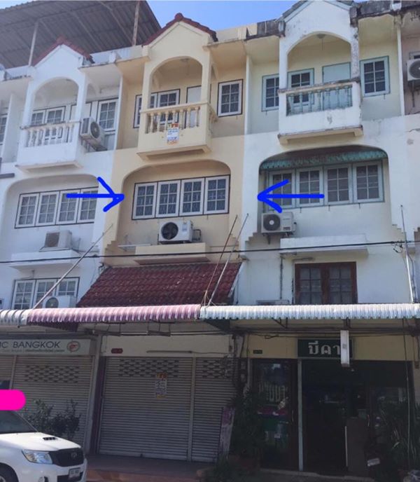 ขายตึกแถว 3.5 ชั้น ซ.สุขาประชาสรรค์2 (วัดกู้) ปากเกร็ด นนทบุรี 17 ตรว. รหัส F11