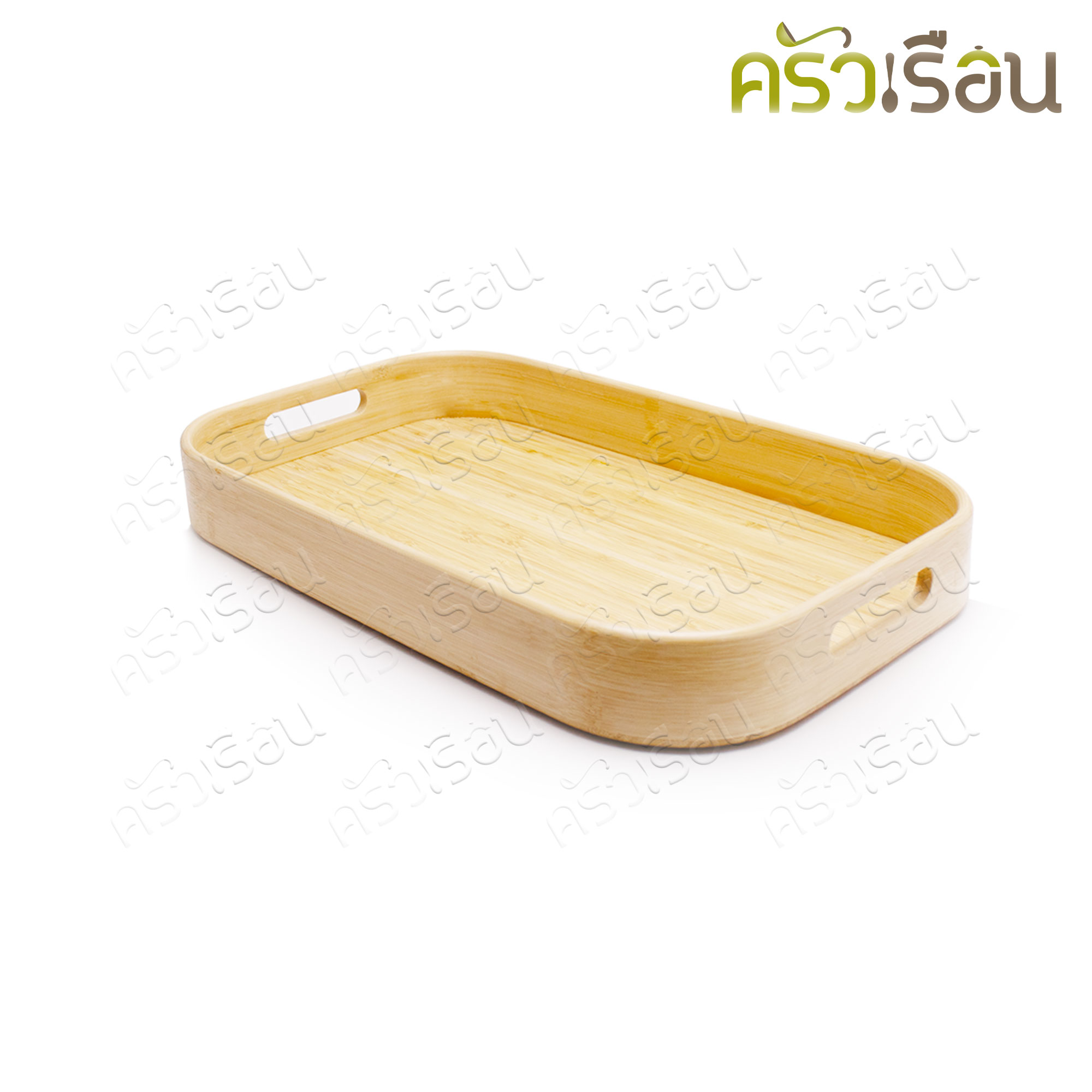 US ถาดไม้ / ถาดเสริฟ์ไม้ ทรงเหลี่ยม มุมมน ขอบสูง รุ่น WT 2233 2840 3346