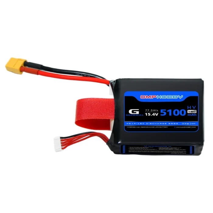 OMPHOBBY ZMO VTOL FPV Aircraft HV LiPo Battery 5100mAh 15.4V 4S อุปกรณ์โดรน Drone