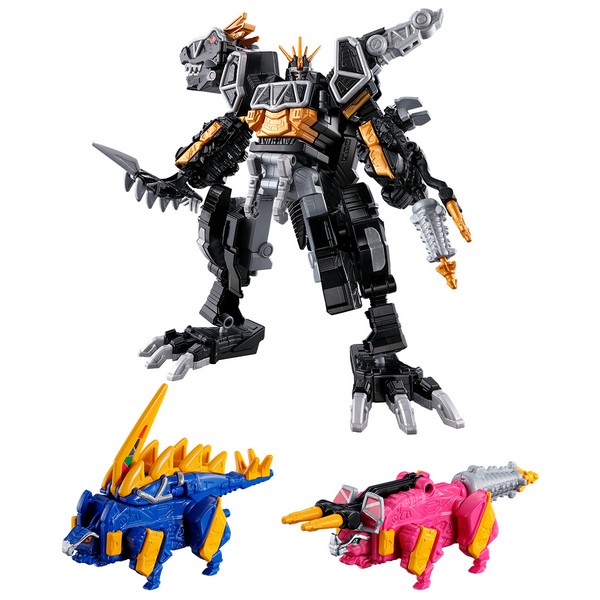 Bandai MiniPla Kamitsuki Gattai Kyoryuzin Dark Ver & Stegotchi & Dorikera 4570117918360 (Plastic Model)