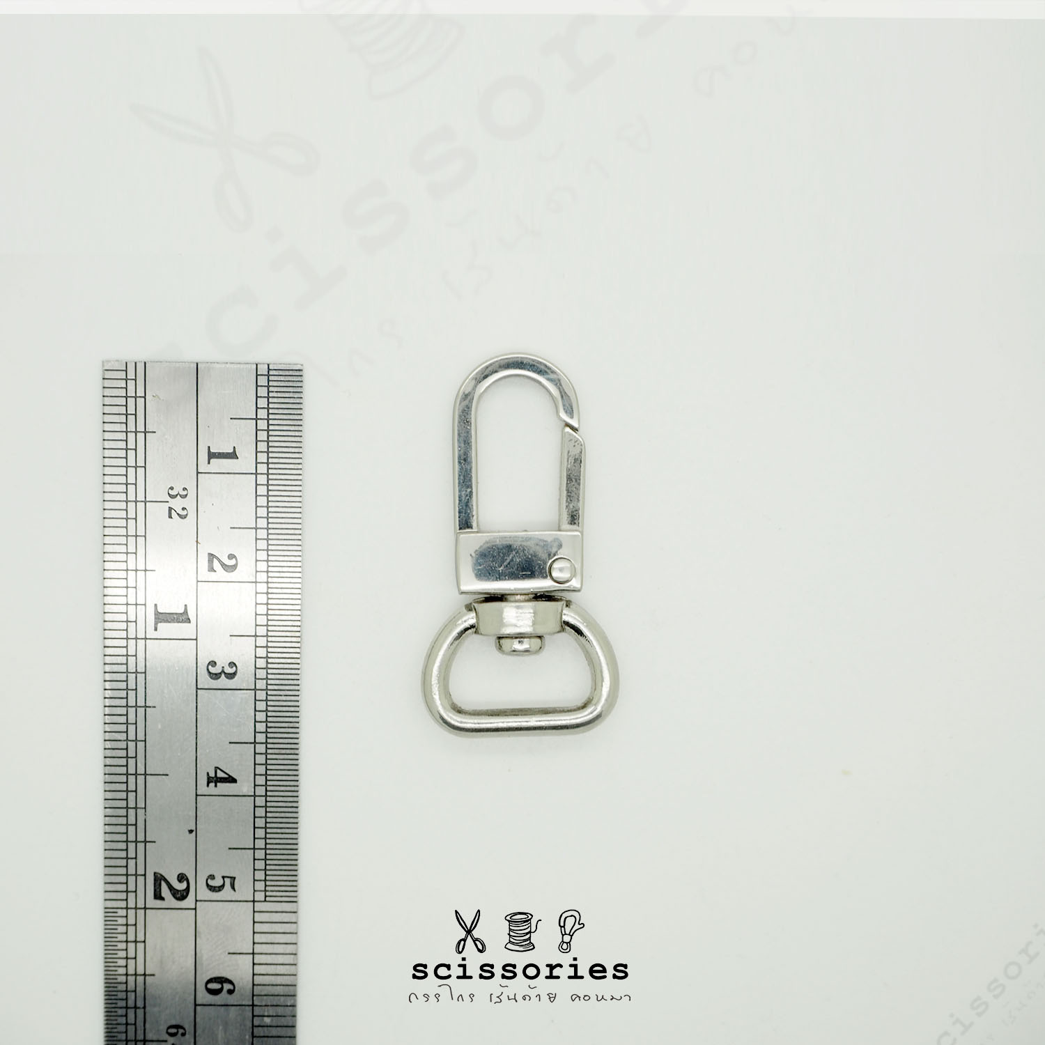 คอหมา 1.2 cm สีเงิน/2ตัว