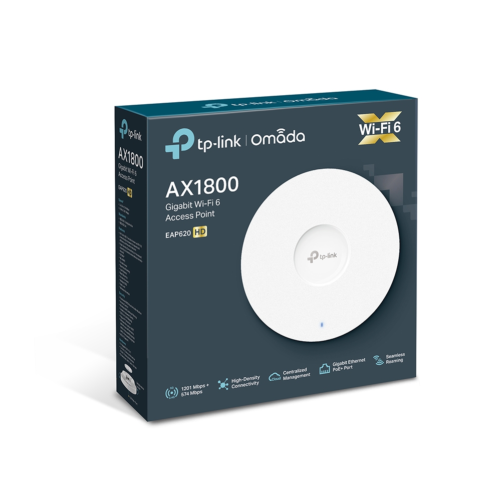 TP-LINK EAP620HD AX1800 Wireless Dual Band Ceiling Mount Access Point