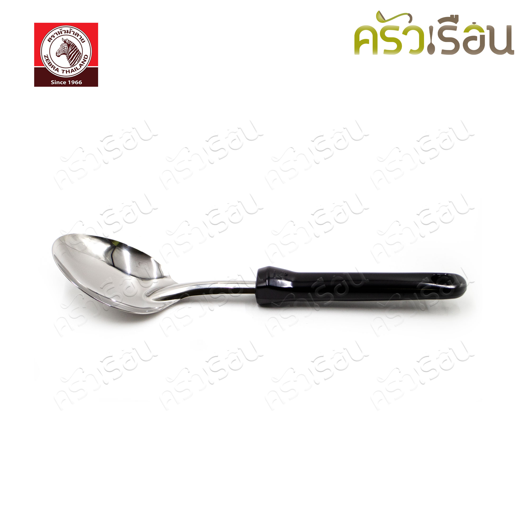 ZEBRA ชุดเครื่องครัว 6 ชิ้น ตราหัวม้าลาย 185443 หม้อหุงต้ม + ชั้นนึ่ง 22 ซม., หม้อด้าม 16 ซม. + ทัพพี 1 อัน