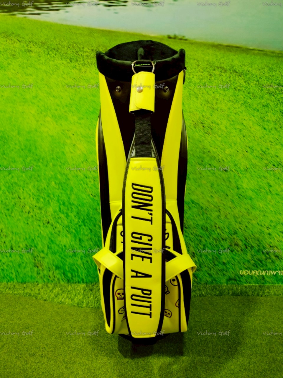 Golf bag SWAG ( PU Material ) 9.5 ( Waterproof zipper ) neon green Color