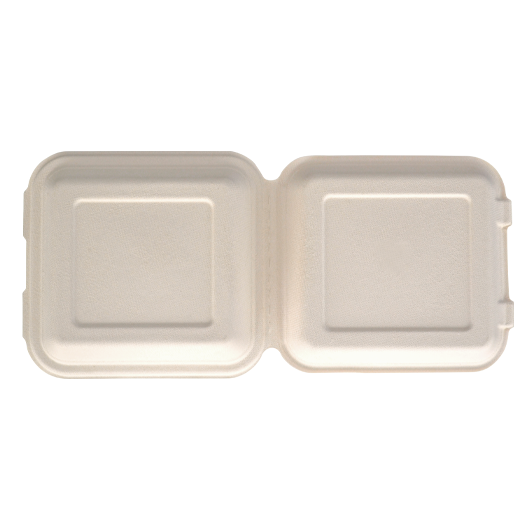 GRACZ ยกลัง กล่องอาหาร B024 ขนาด 8 นิ้ว / 1000 มล. 500 ใบ ไบโอชานอ้อย กล่องใสอาหาร ใส่ร้อนและเย็นได้