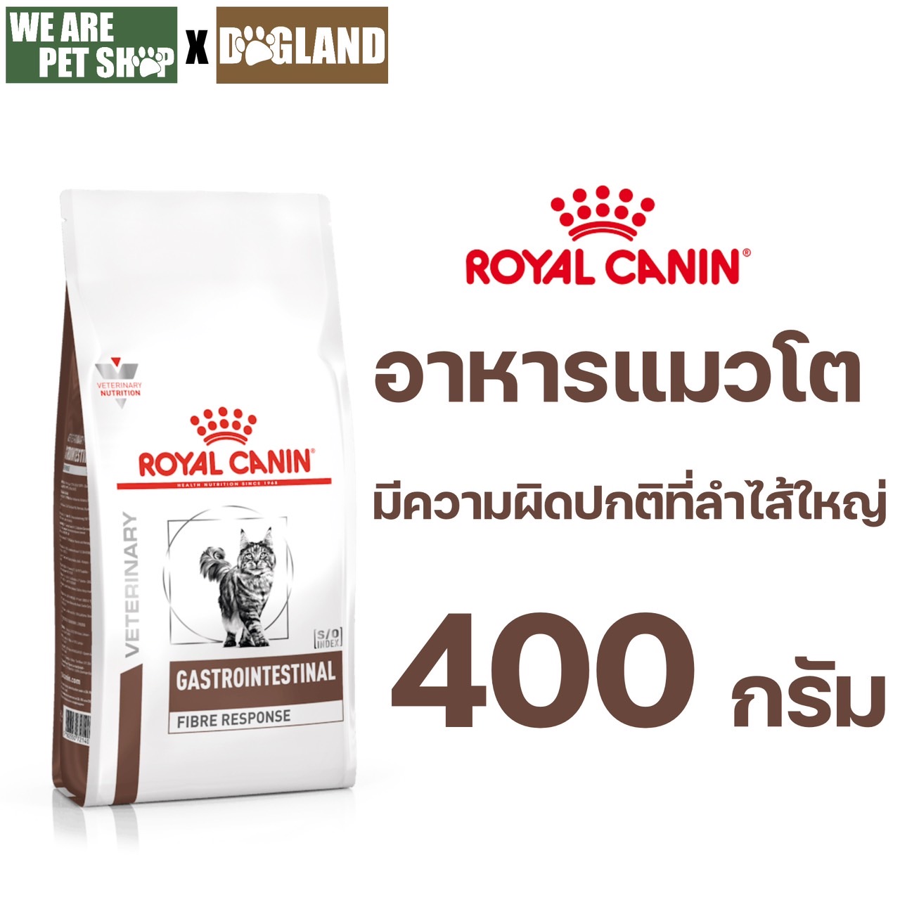 GASTROINTESTINAL FIBRE RESPONSE แมว 400 กรัม