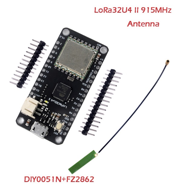 LoRa32u4 II Lora Development Board Module LiPo Atmega328 SX1276 HPD13 915 MHz with Antenna DIY0051N+FZ2862
