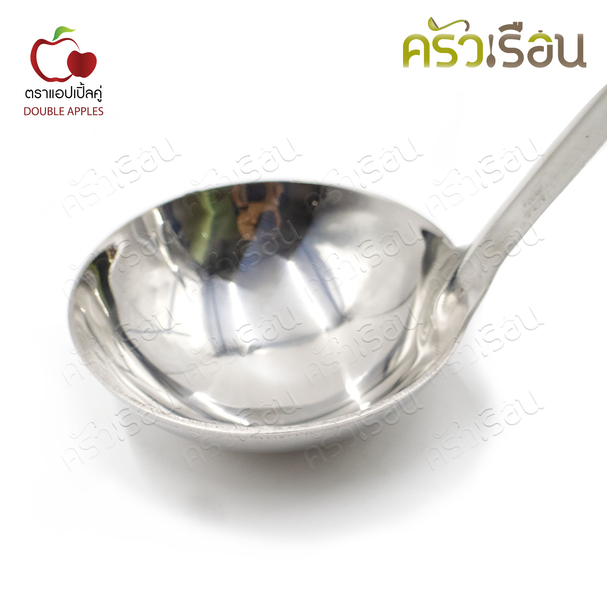 Double apples, stainless steel ladle, 2.5 inches, length 25 cm, Sukiyaki ladle