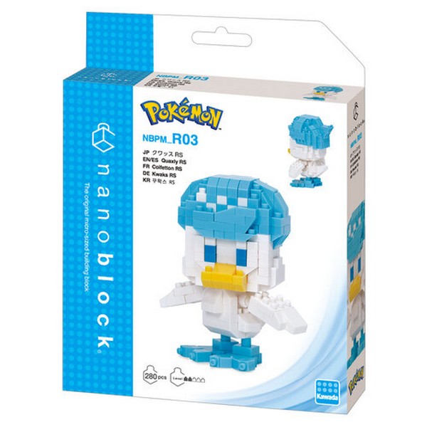 Kawada nanoblock Pokemon NBPM_R03 Quaxly RS (Kuwassu) 4972825224564 (นาโนบล็อค)