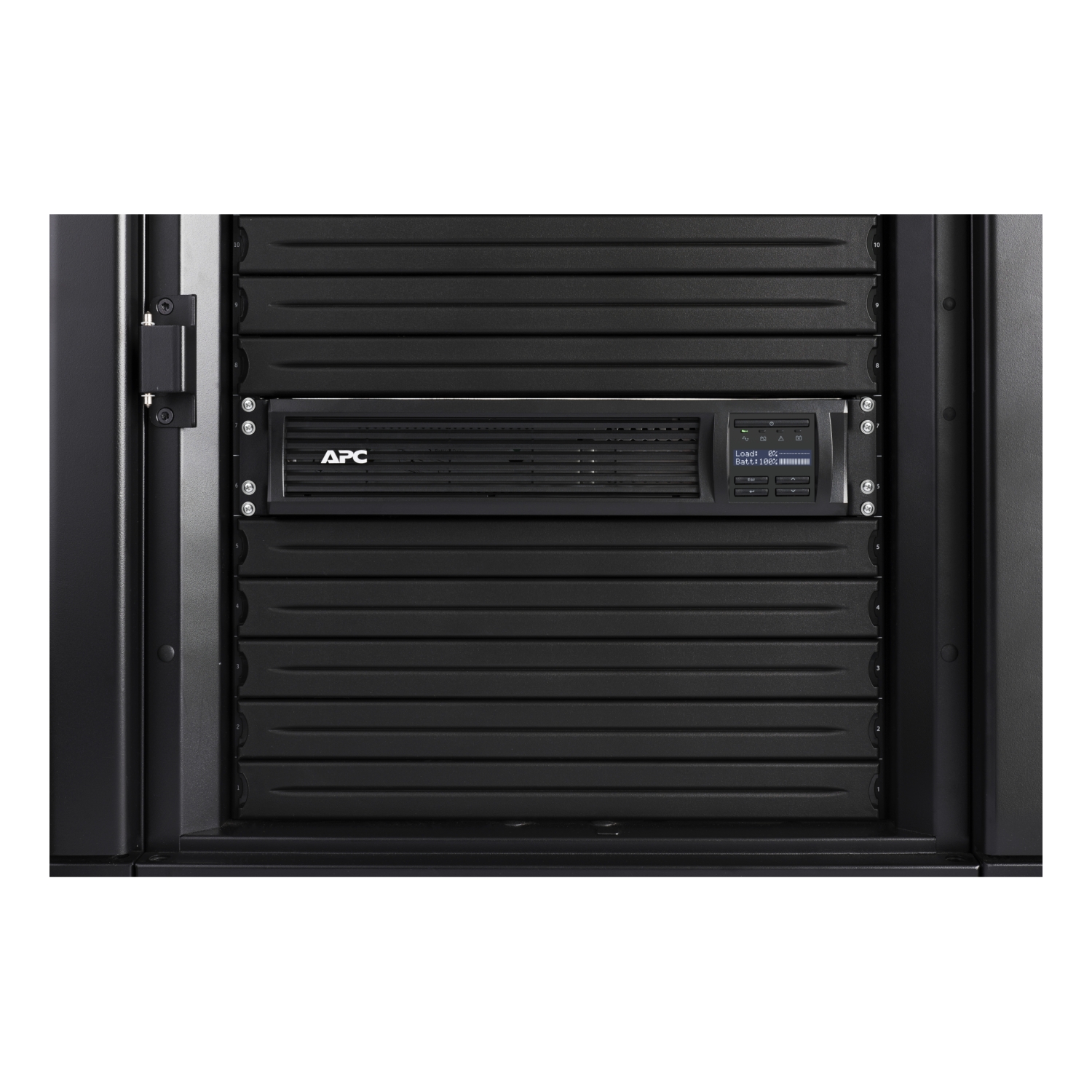 APC Smart-UPS, Line Interactive, 1000VA, Rackmount 2U, 230V, 4x IEC C13 outlets, SmartConnect Port+SmartSlot, AVR, LCD SMT1000RMI2UC