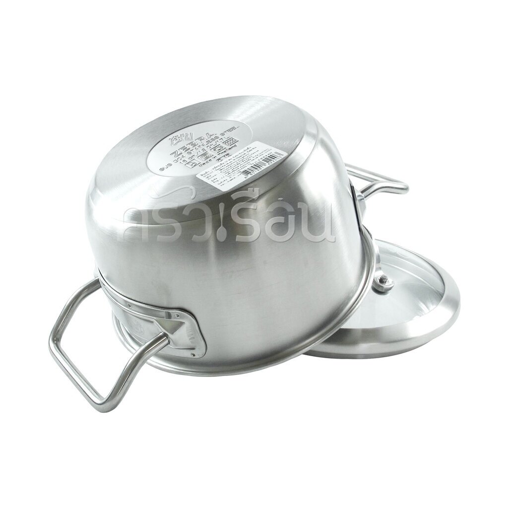 ตัวโชว์ Zebra หม้อหุงต้ม Estio Pro ฝาแก้ว ใช้กับเตาแม่เหล็กไฟฟ้าได้ เตา induction และทุกหัวเตา หม้อม้าลาย