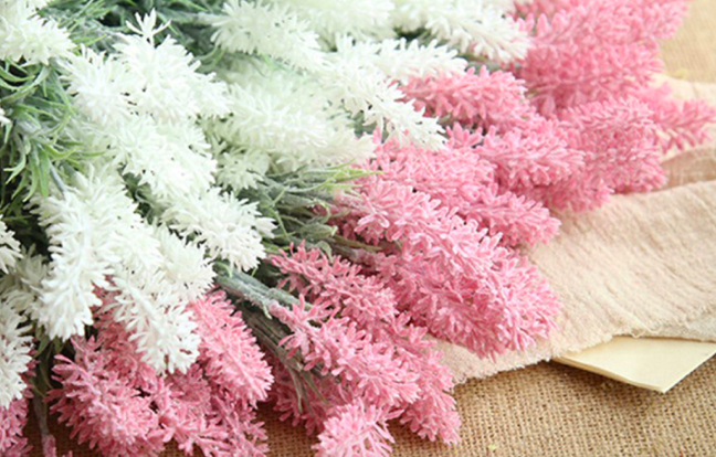 ดอกลาเวนเดอร์หิมะ งานPV สำหรับตกแต่งบ้านให้สดใส น่าอยู่ มี 3 สีให้เลือก