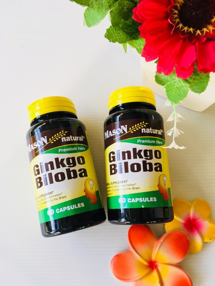 Mason Natural, Ginkgo Biloba 500 mg, 60 Capsules