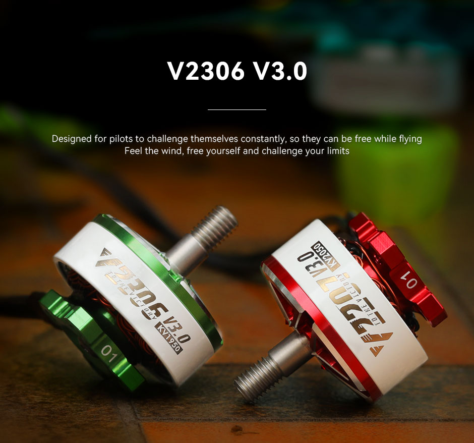 [23-1] 4ลูก T-Motor VELOX V2306 V3 1750KV 1950KV 2550KV Motor อุปกรณ์โดรน Drone
