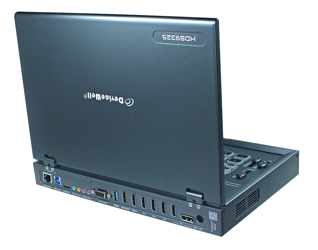 DeviceWell HDS9325: เครื่องสลับสัญญาณวิดีโอ 5 ช่อง แบบ All-in-One รองรับ 4K Input พร้อม Live Streaming, บันทึก และ Keying ขั้นสูง