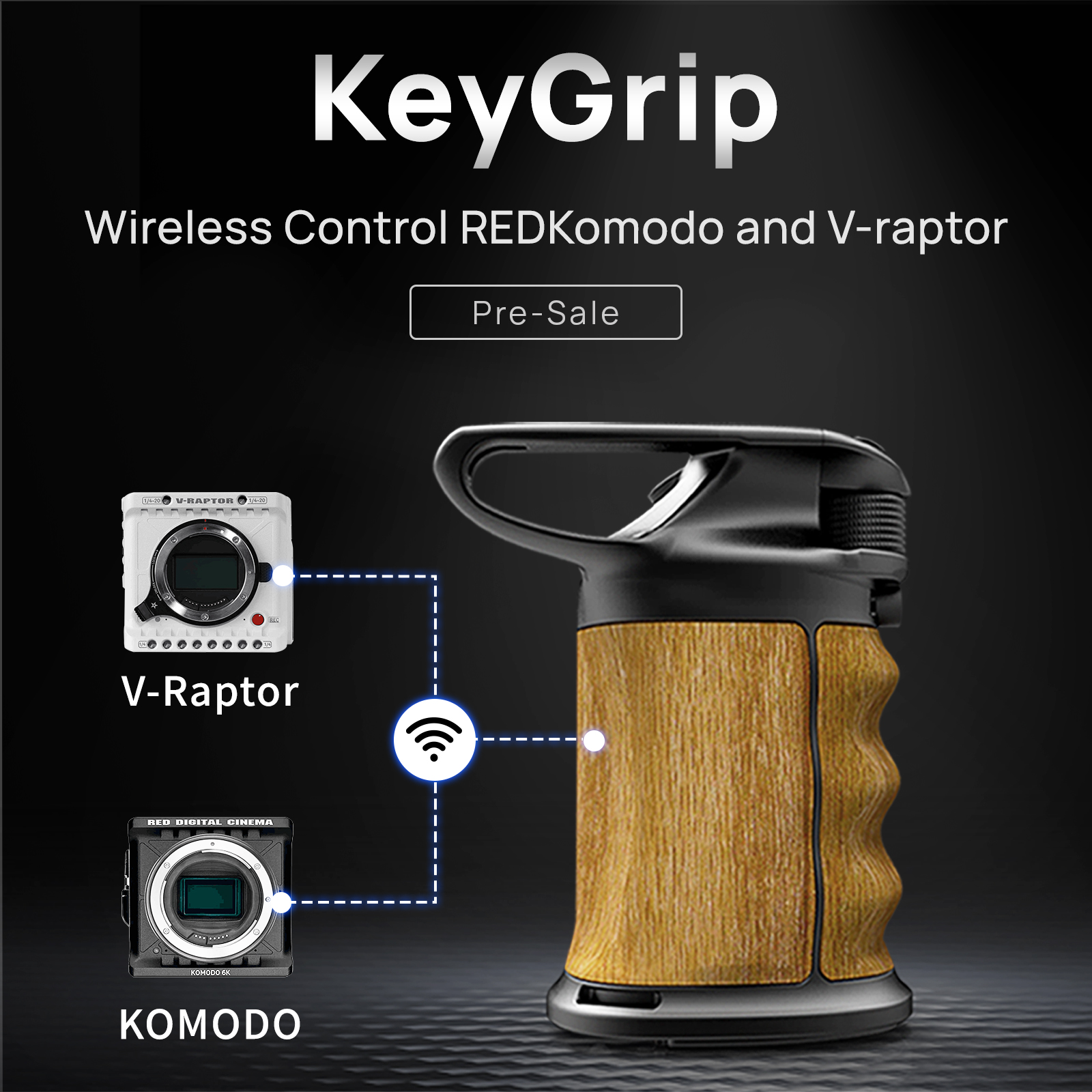 Portkeys Keygrip: Side Handle อัจฉริยะพร้อมการควบคุมกล้อง RED และฟังก์ชันครบวงจร