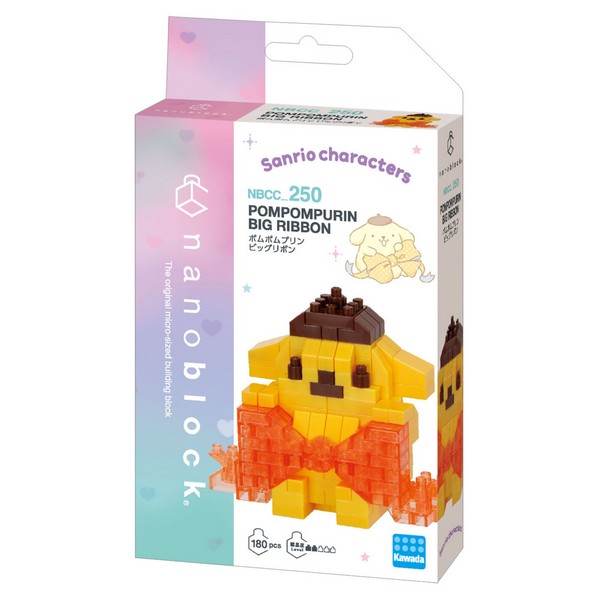 Kawada nanoblock Sanrio NBCC_250 Pompompurin Big Ribbon 4972825234297 (นาโนบล็อค)