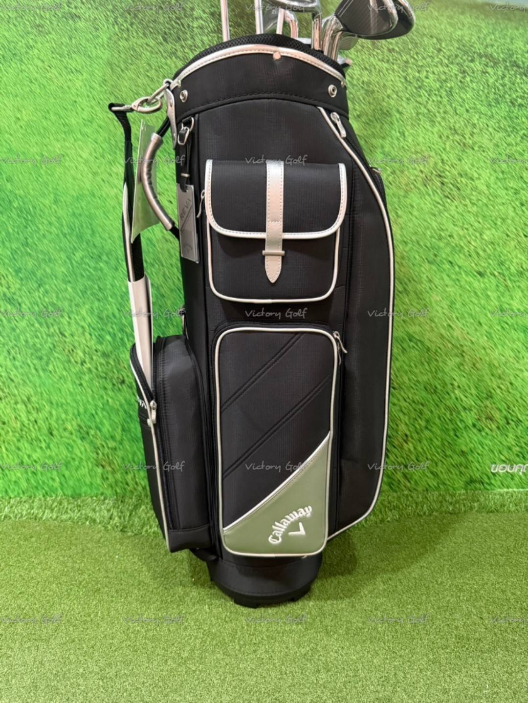 Full Set CALLAWAY Reva 2025 Black (1W, 4W, 5Ut, 7-Pw,Sw,Pt.) + Golf Bag ( 9 pcs.)