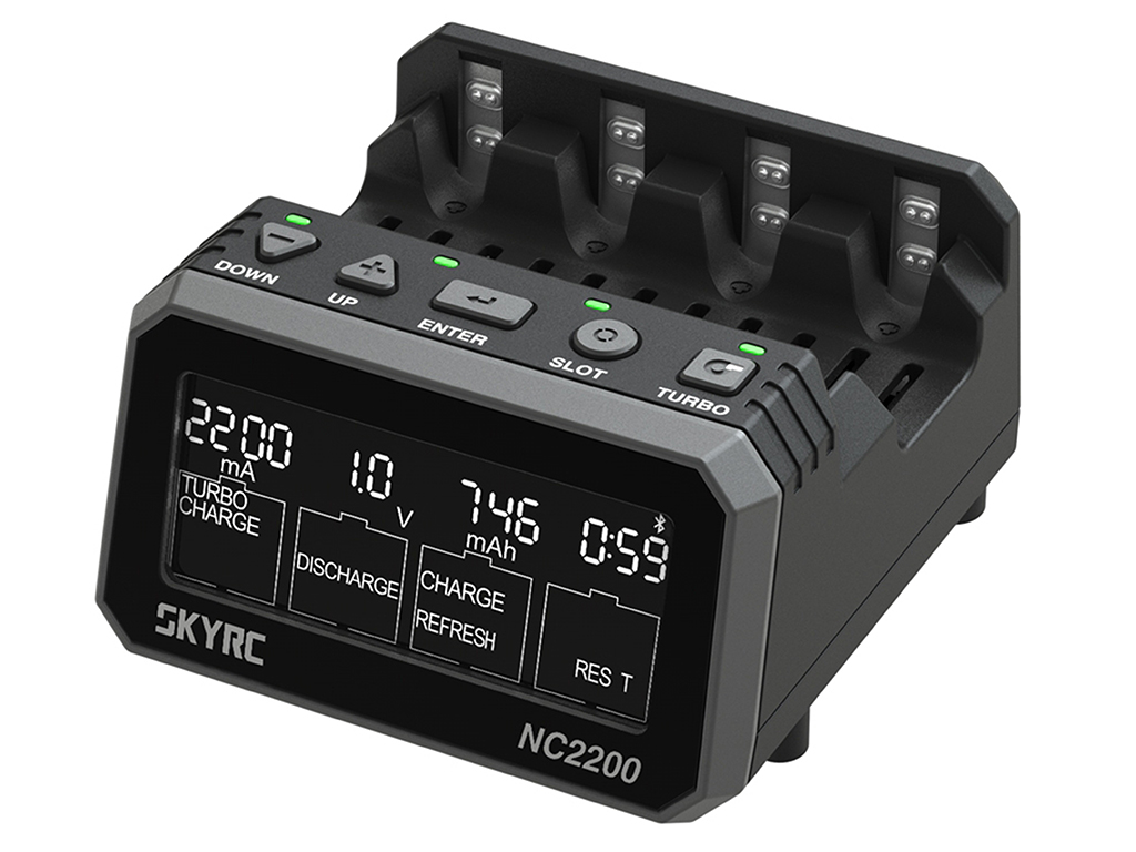 SkyRC NC2500 Pro NC2200 NC1500 AA/AAA เครื่องชาร์จถ่าน แบตเตอรี่ 6 ช่อง รองรับ NiMH NiCD charger discharge