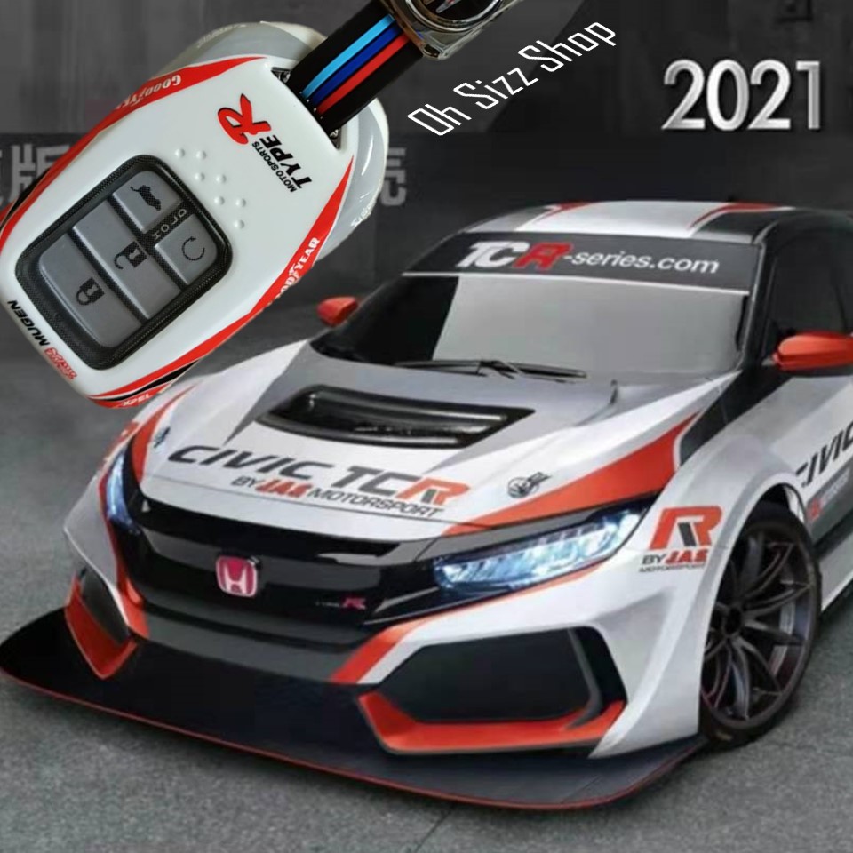 เคสรีโมทรถ Honda Smart Key แบบสปอร์ตคาร์ Sport car design exclusive special car painting แข็งแรง ทนทาน ด้วยนวัตกรรมติดเคสหน้าหลังด้วยแม่เหล็ก (Magnetic ABS key case) และแผ่น TPU ใสปิดปุ่มกันรอยเข้ารูป Model Honda Accord, CRV, HRV, Civic, City Smart Key 10