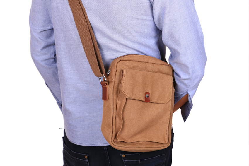 กระเป๋า Vintage สะพายข้าง รุ่น B-120 สีน้ำตาล