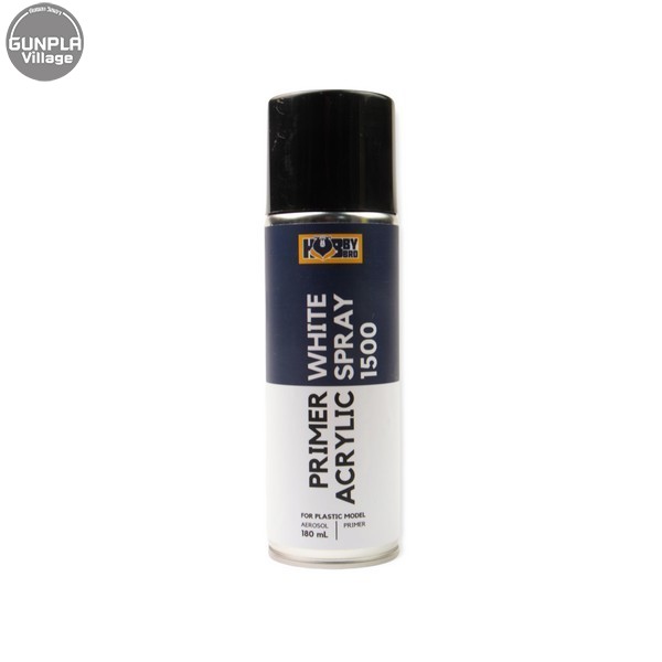 Hobby Bro HB-005 Primer White Acrylic Spray 1500 180 ml HB005PWAS1500 (สเปรย์)