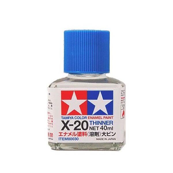 Tamiya 80030 Enamel X-20 Thinner 40ml 4950344996605 4950344067077 (Tool)