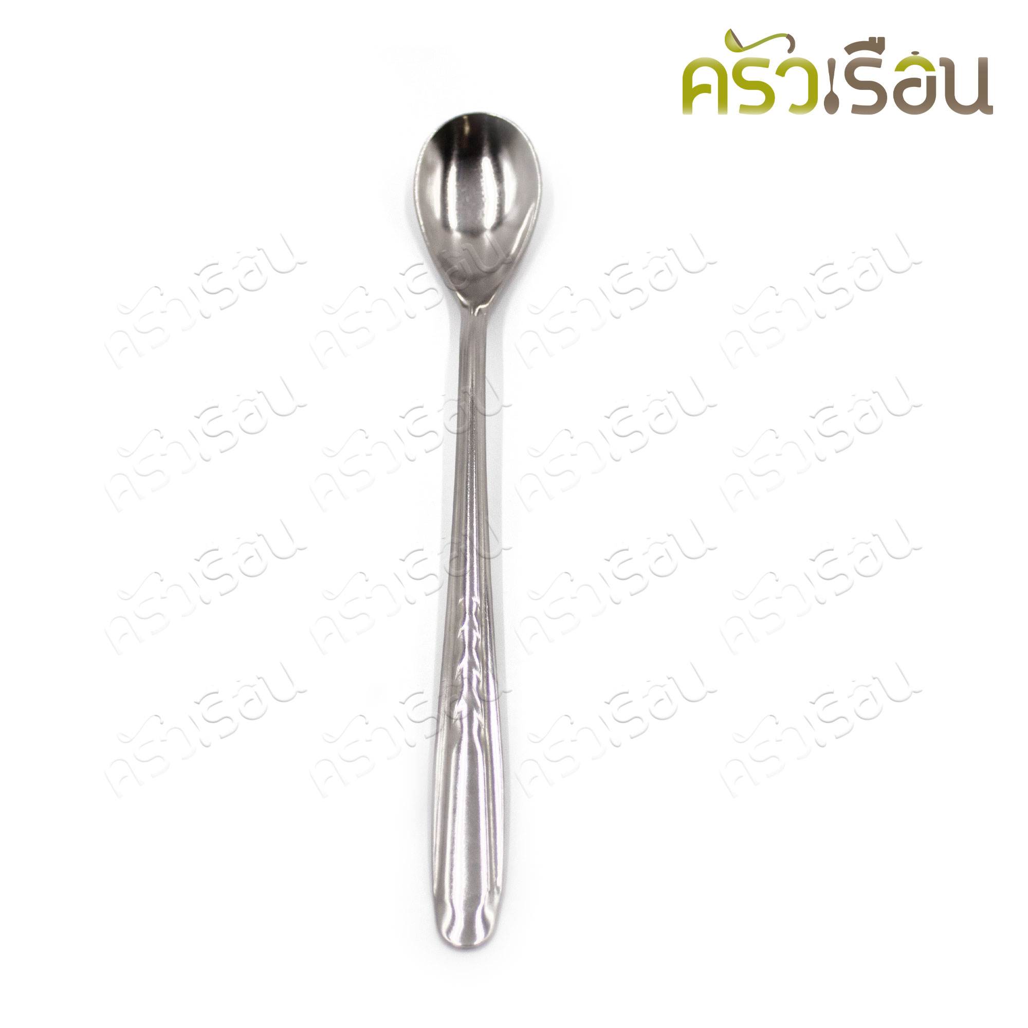 Twin Ray ช้อนโซดา ทรงรี 18 x 2.5 ซม. #526 ช้อนสเตนเลส ด้ามจับยาว สำหรับคนชา กาแฟ ขนมหวาน ช้อนเกาหลี