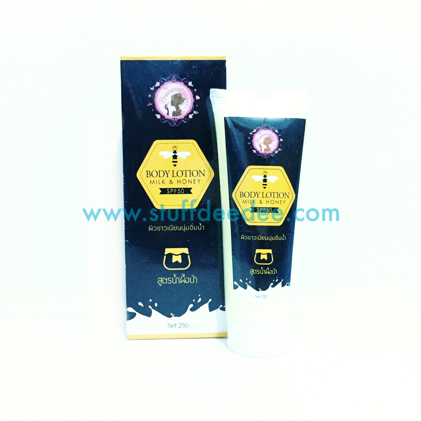 โลชั่นสูตรน้ำผึ้งป่า Milk & Honey พร้อมกันแดด SPF 50 ผิวขาวเนียนนุ่มอิ่มน้ำ
