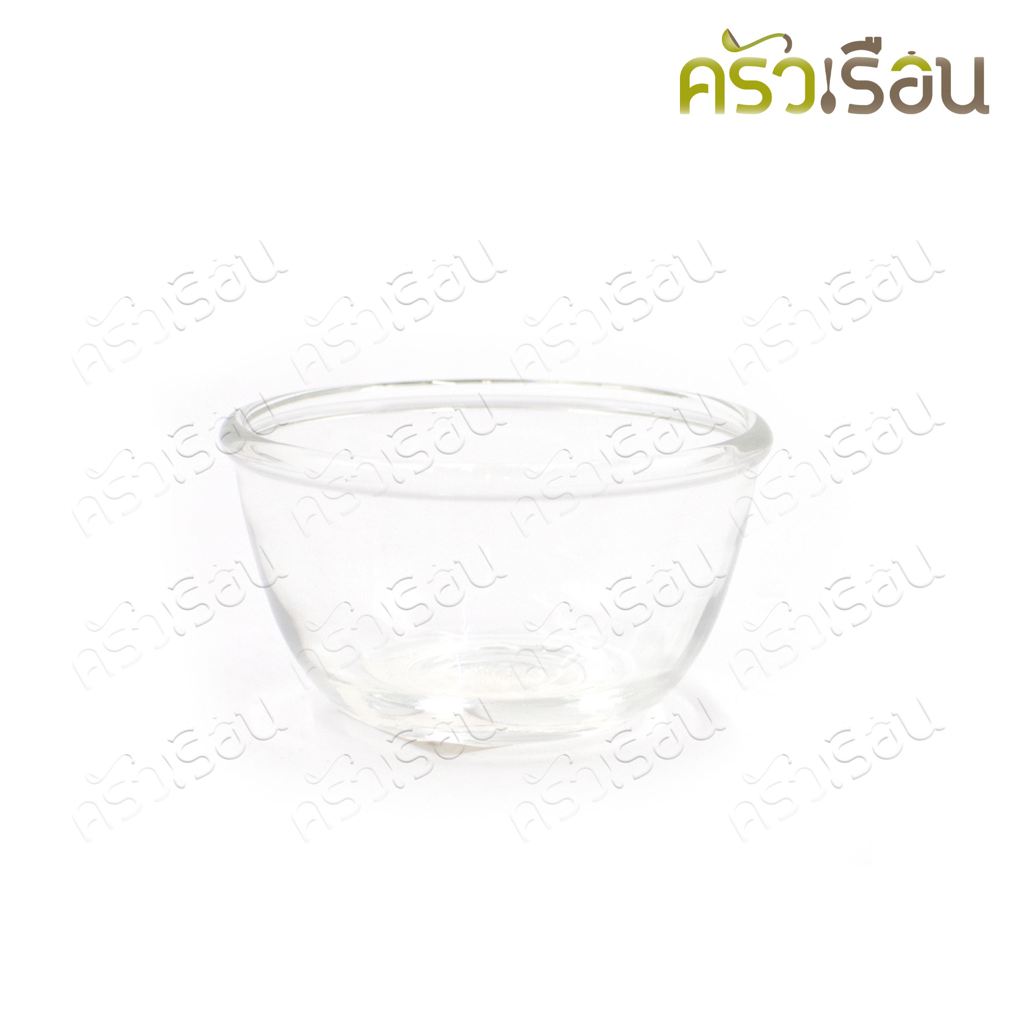 LUCKY GLASS, Chef's Bowl, clear glass, thick edge. [ Price for one piece ]