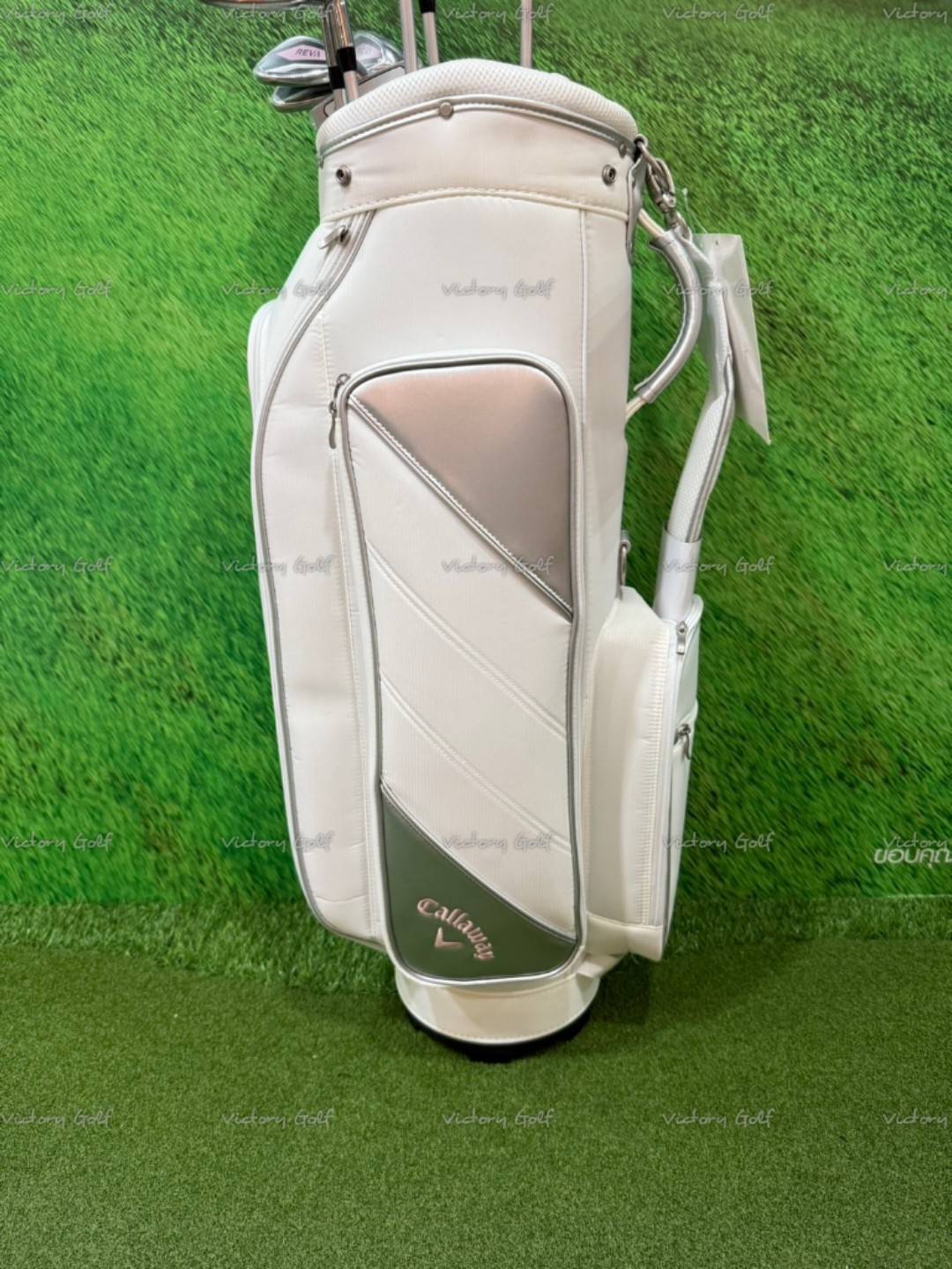 Full Set CALLAWAY Reva 2025 White (1W, 4W, 5Ut, 7-Pw,Sw,Pt) + Golf Bag ( 9 pcs.)