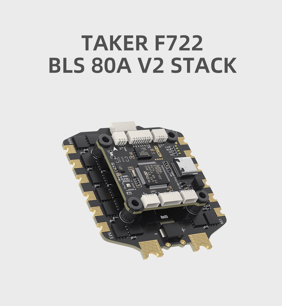 [G10 STACK] GEPRC TAKER 30X30 F722 BLS 80A V2 STACK Flight controller and ESC fpv racing Drone อุปกรณ์โดรน Drone