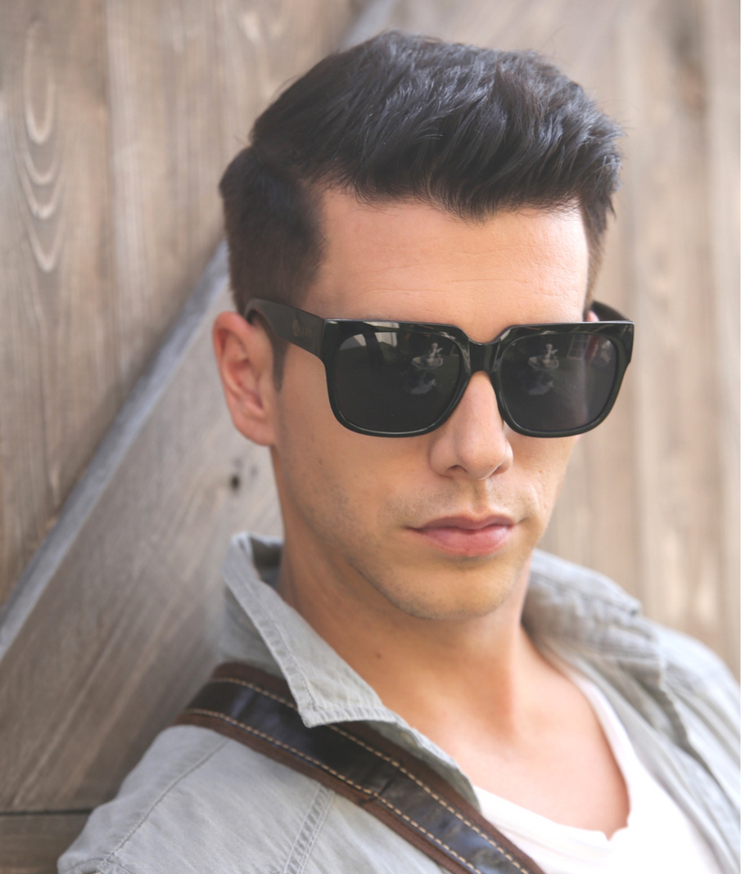 แว่นกันแดด Jarvoz รุ่น cruz แว่นแฟชั่น รุ่น Black (Tiger)