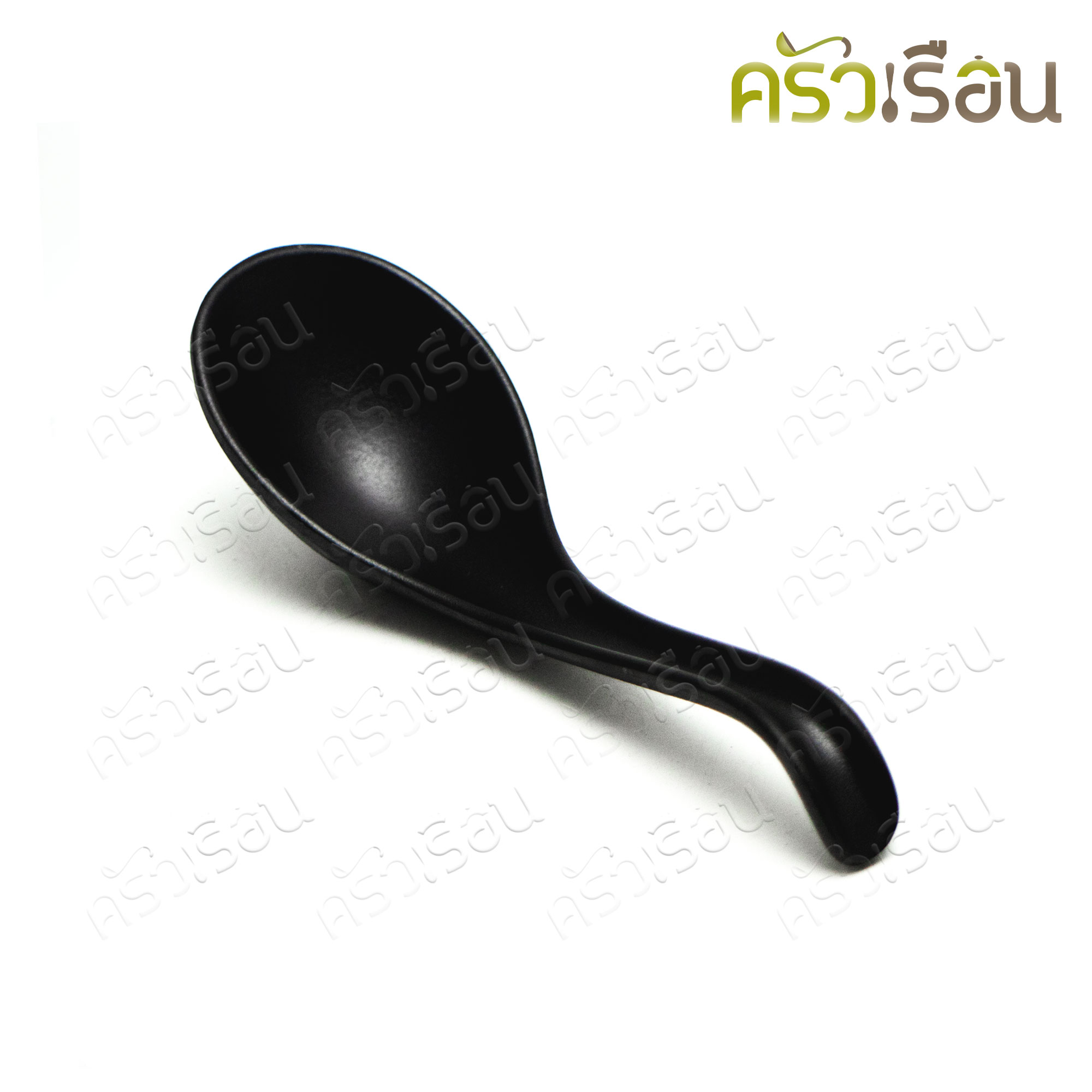 SUMO ช้อนราเมง ใหญ่ เมลามีน สีดำ 6.5 นิ้ว 5 x 16 ซม. JSP300 ช้อนซุป