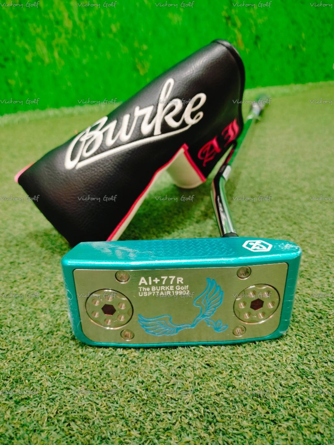 Putter Burke GOLF AI+77R (grip 2.2) 33” , 34” ( USA.) Face Balance ( สีฟ้า ) ปี2025