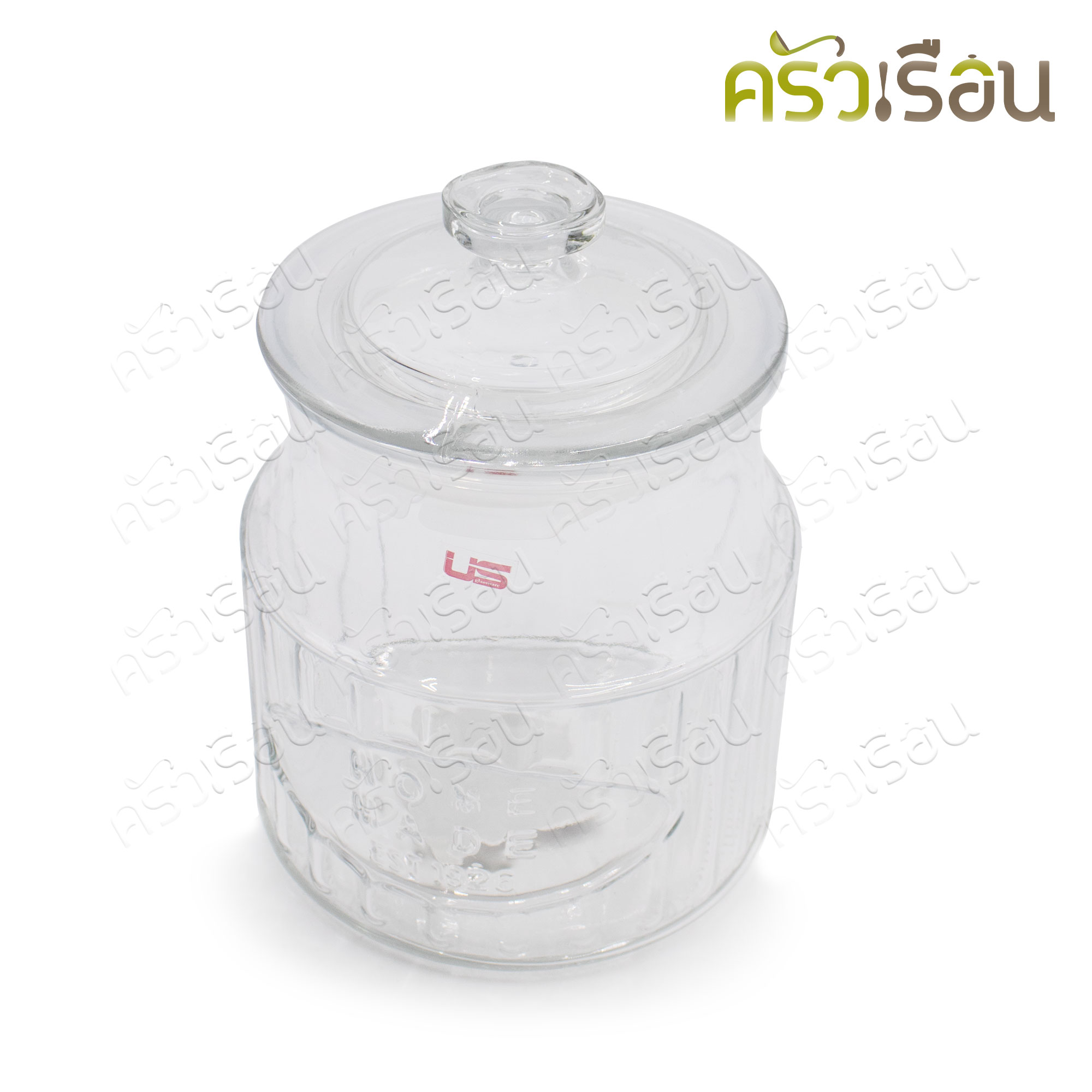 US ขวดโหลแก้ว ฝาแก้ว รุ่น ลีอา 1900 มล. 13.5 x 15.5 x 20 cm. LA-1900 โหลแก้วดองบ๊วย