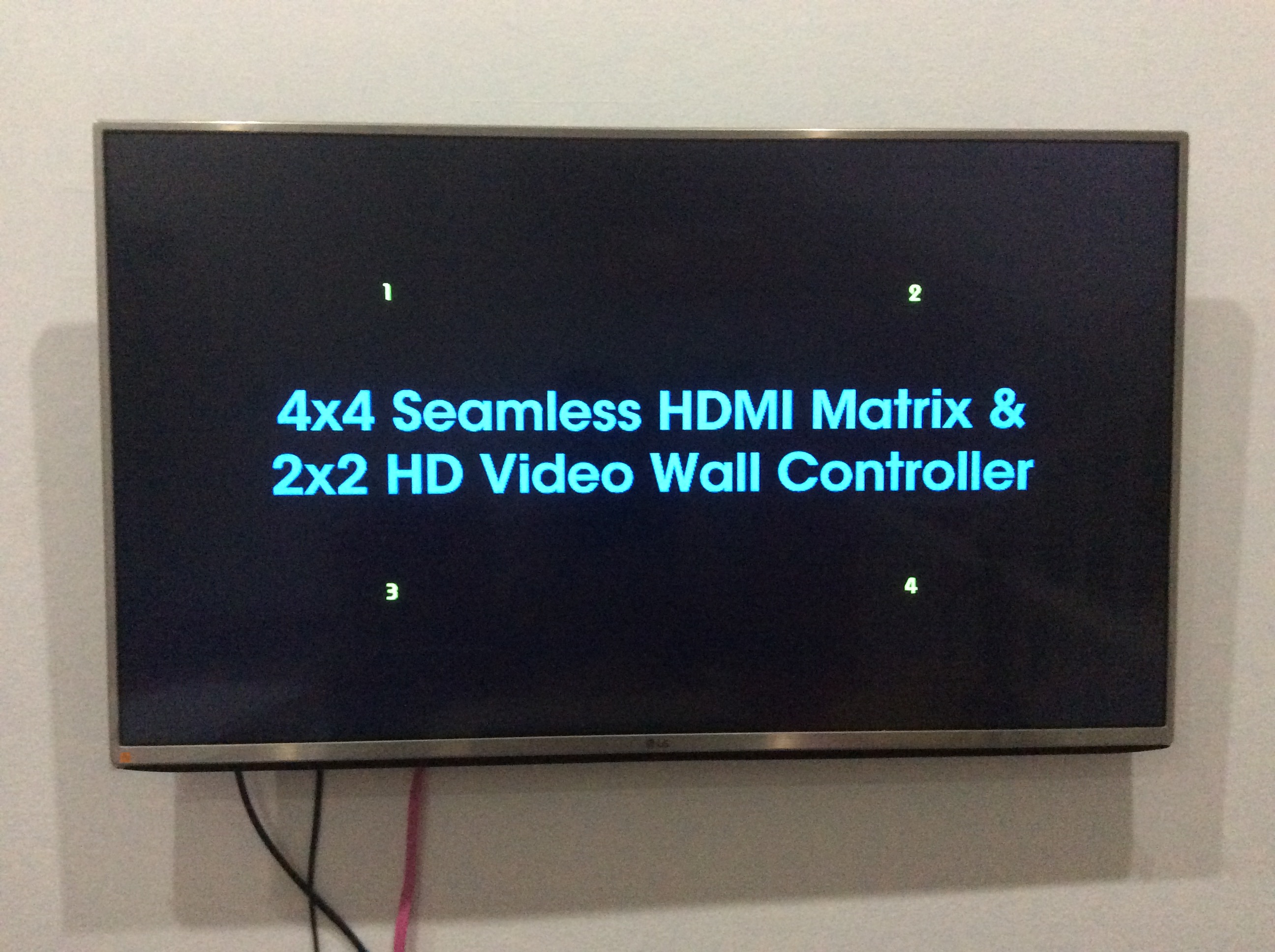 Video wall controller and seamless switch hdmi Matrix 4x4