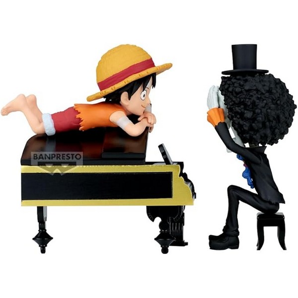 Banpresto WCF One Piece World Collectable Figure Log Stories - Monkey D. Luffy & Brook 4983164296402 (Figure)