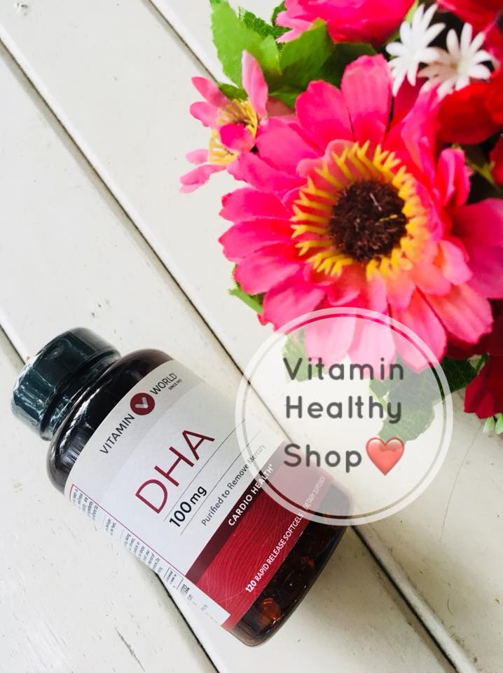 Vitamin world DHA ขนาด 100 มก จำนวน 120 softgels