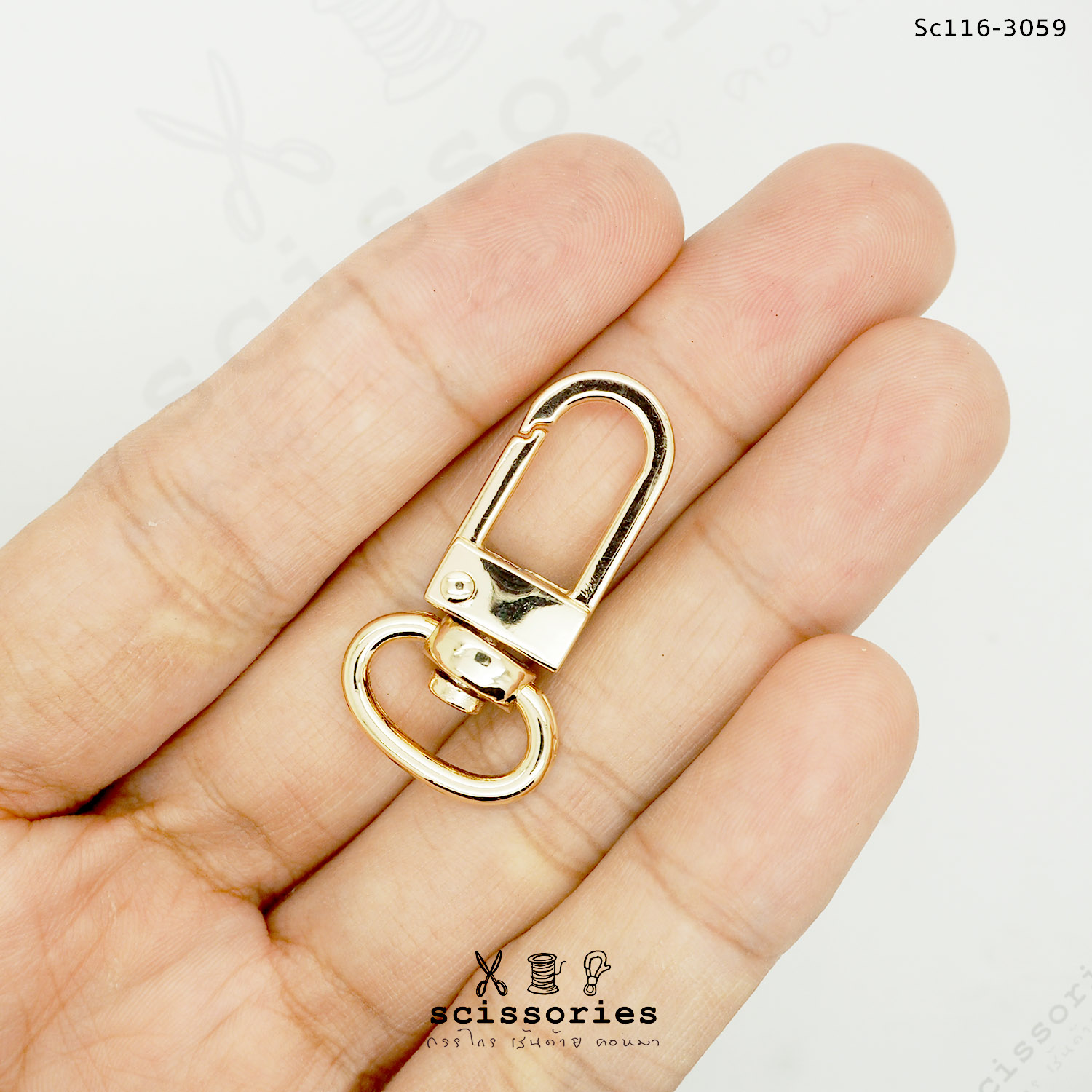 คอหมากรงนก 1 cm สีทอง/2 ตัว