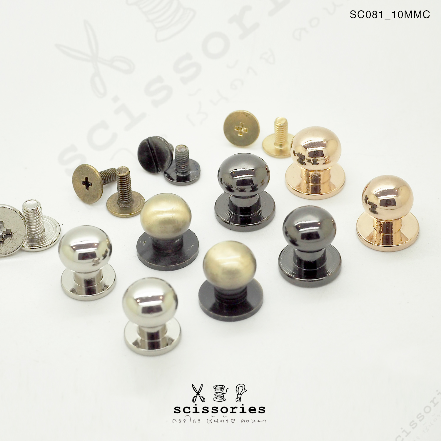 น๊อตเกลียว 10 MM สีทอง/2ตัว