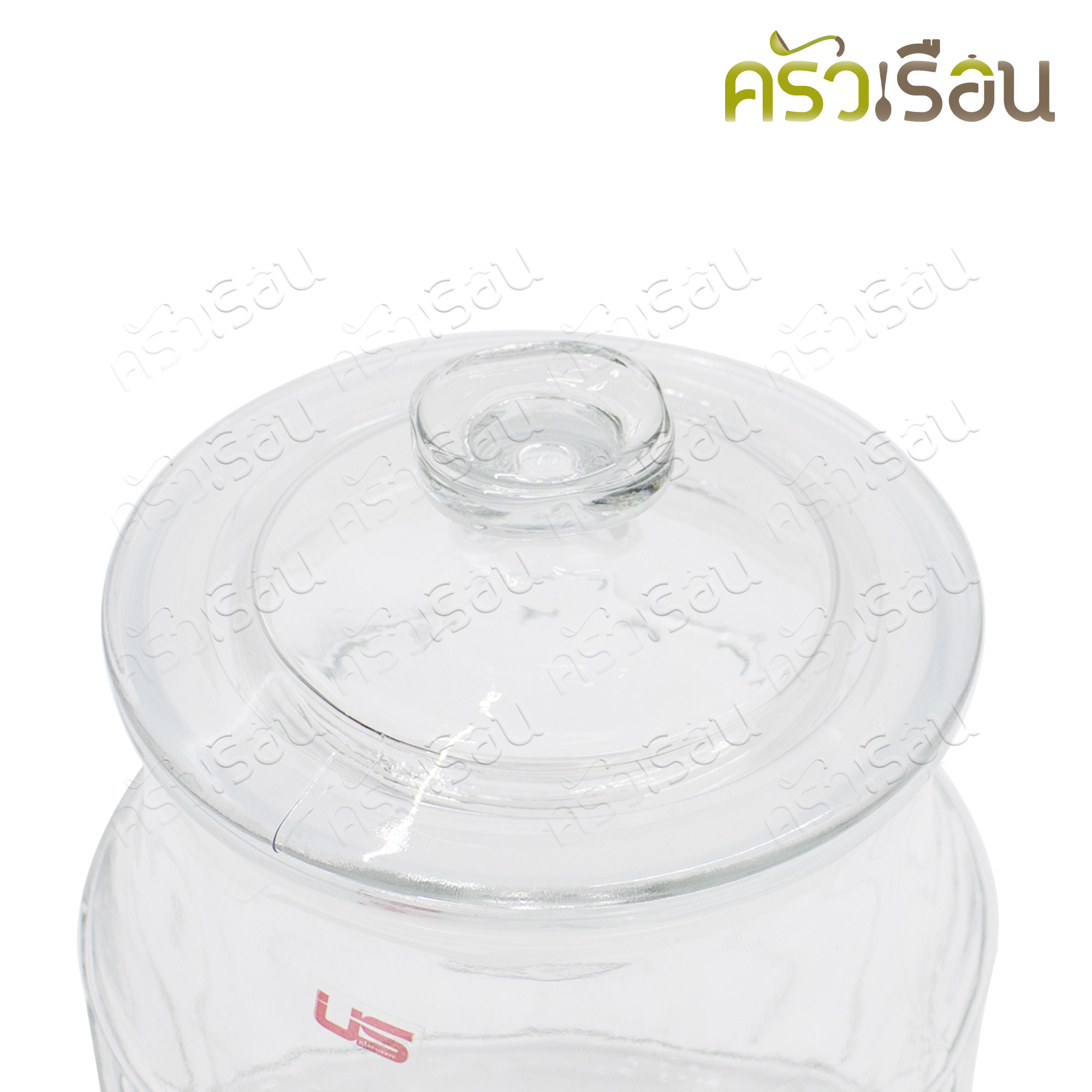 US ขวดโหลแก้ว ฝาแก้ว รุ่น ลีอา 1900 มล. 13.5 x 15.5 x 20 cm. LA-1900 โหลแก้วดองบ๊วย