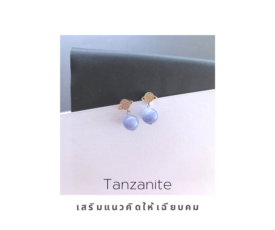 ต่างหูหินแท้ Tanzanite Earring (Self-Control พร้อมเสริมทักษะการคิดเชิงกลยุทธ์)