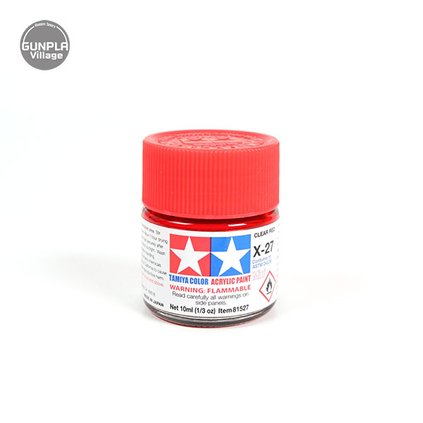 Tamiya 81527 Acrylic Mini X-27 Clear Red Tamiya 45035463