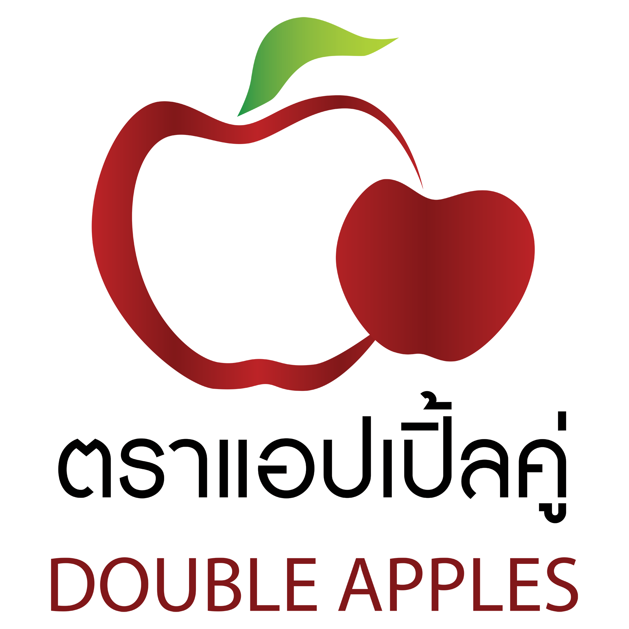 Double Apples [ 12 ชุด ] ชุดช้อนพร้อมตะเกียบ สเตนเลส ตราแอปเปิ้ลคู่ ช้อนกับตะเกียบ ช้อนตะเกียบเกาหลี ช้อนเกาหลี