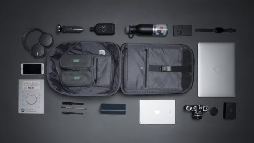 กระเป๋าสะพายหลัง ClickPack Pro กระเป๋ากันขโมยกันกรีด สีดำเทา