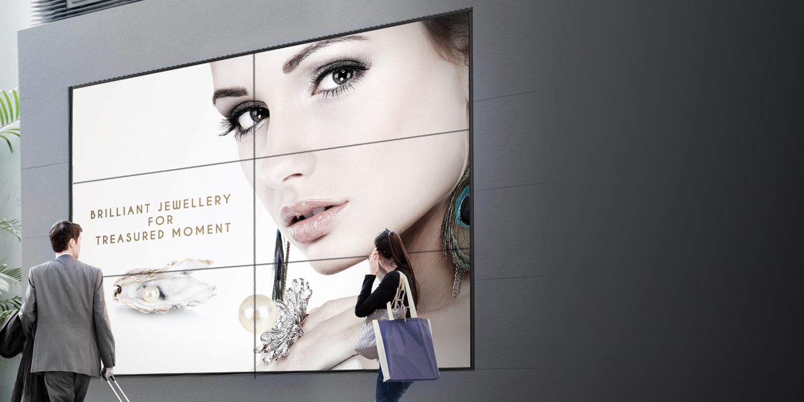 65 นิ้ว ultra narrow bezel lcd video wall for conference room