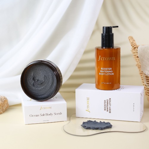 JCrown Set เจคราวน์ เซ็ต สครับ กับ โลชั่น ชุดบำรุงผิวกาย แพ็คคู่ ผิวออร่า