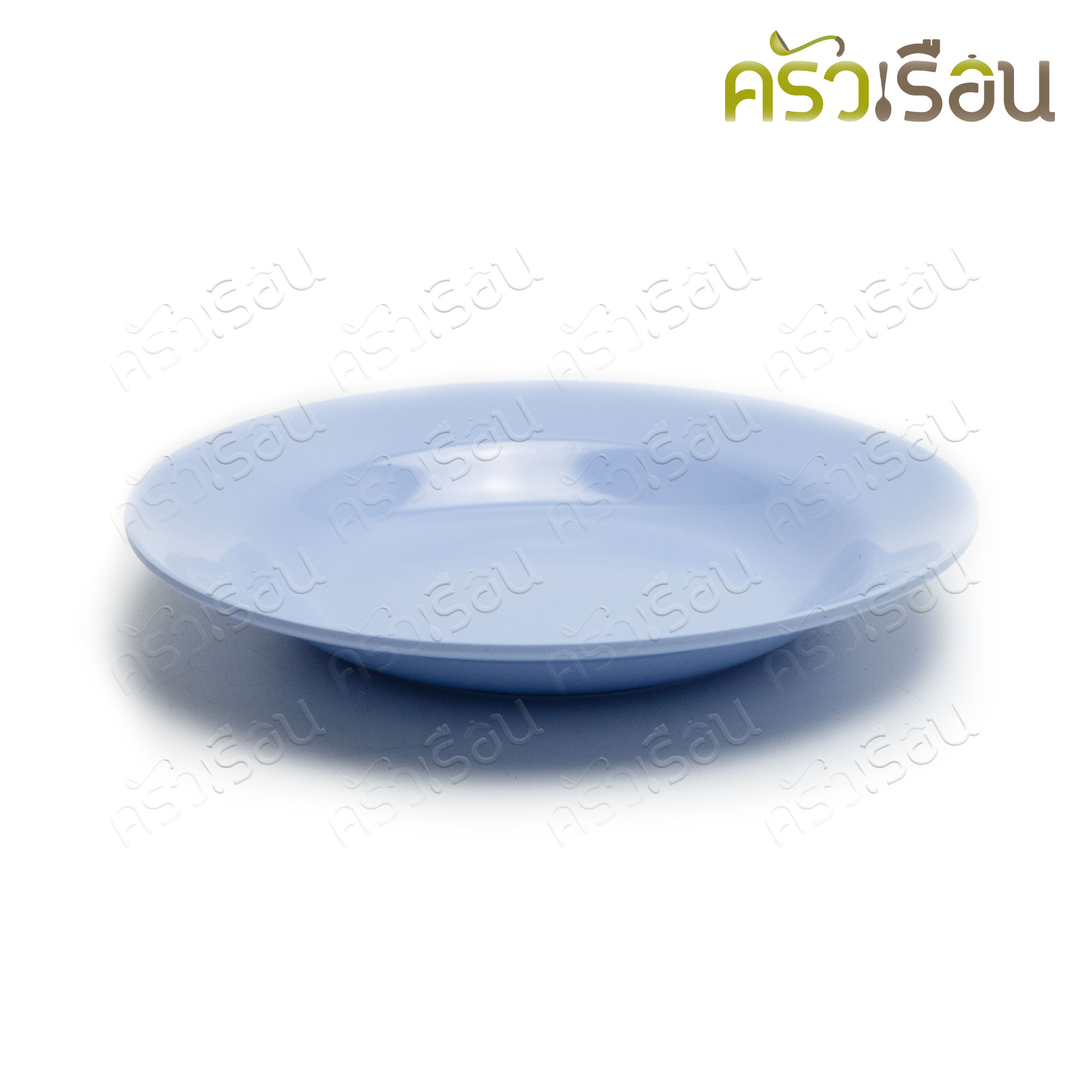 SB จานกลม เมลามีน ทรงลึก 8 นิ้ว สีฟ้า SB P281-8