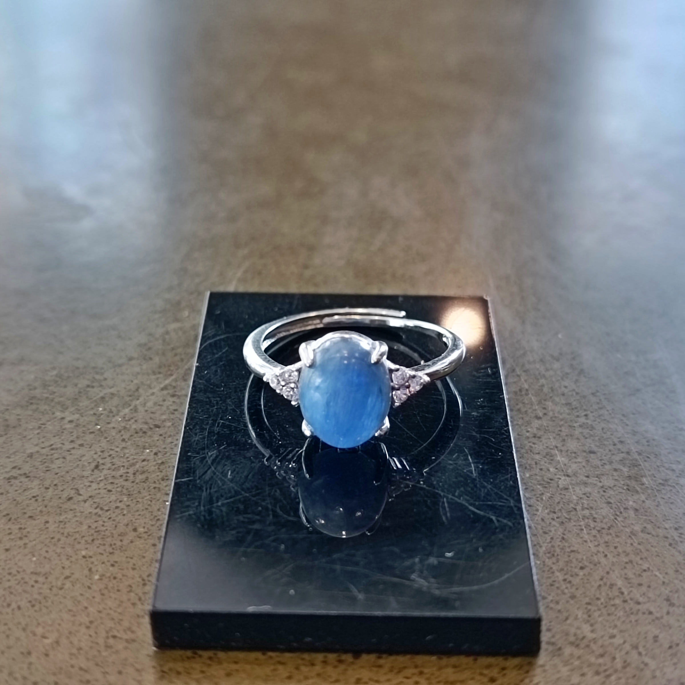 แหวนหินแท้ Kyanite Ring Collection (Wisdom , Inner Peace , Chakra Alignment)